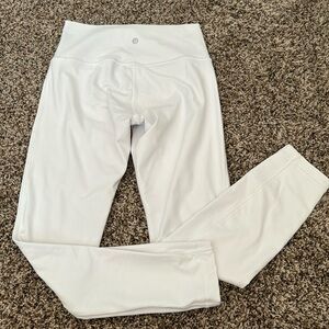 Lululemon Wunder Under High Rise Tights 25” Full On Luxtreme White Size 6 W5BY5S